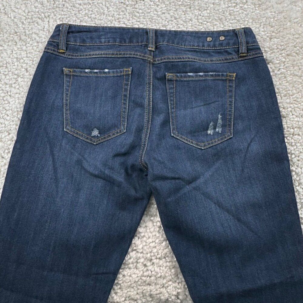 Cabi Slim Boyfriend Distressed Jean Raw Hem - Picture 6 of 9